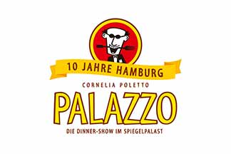 Logo Cornelia Poletto Palazzo die Dinner-Show im Spiegelpalast.